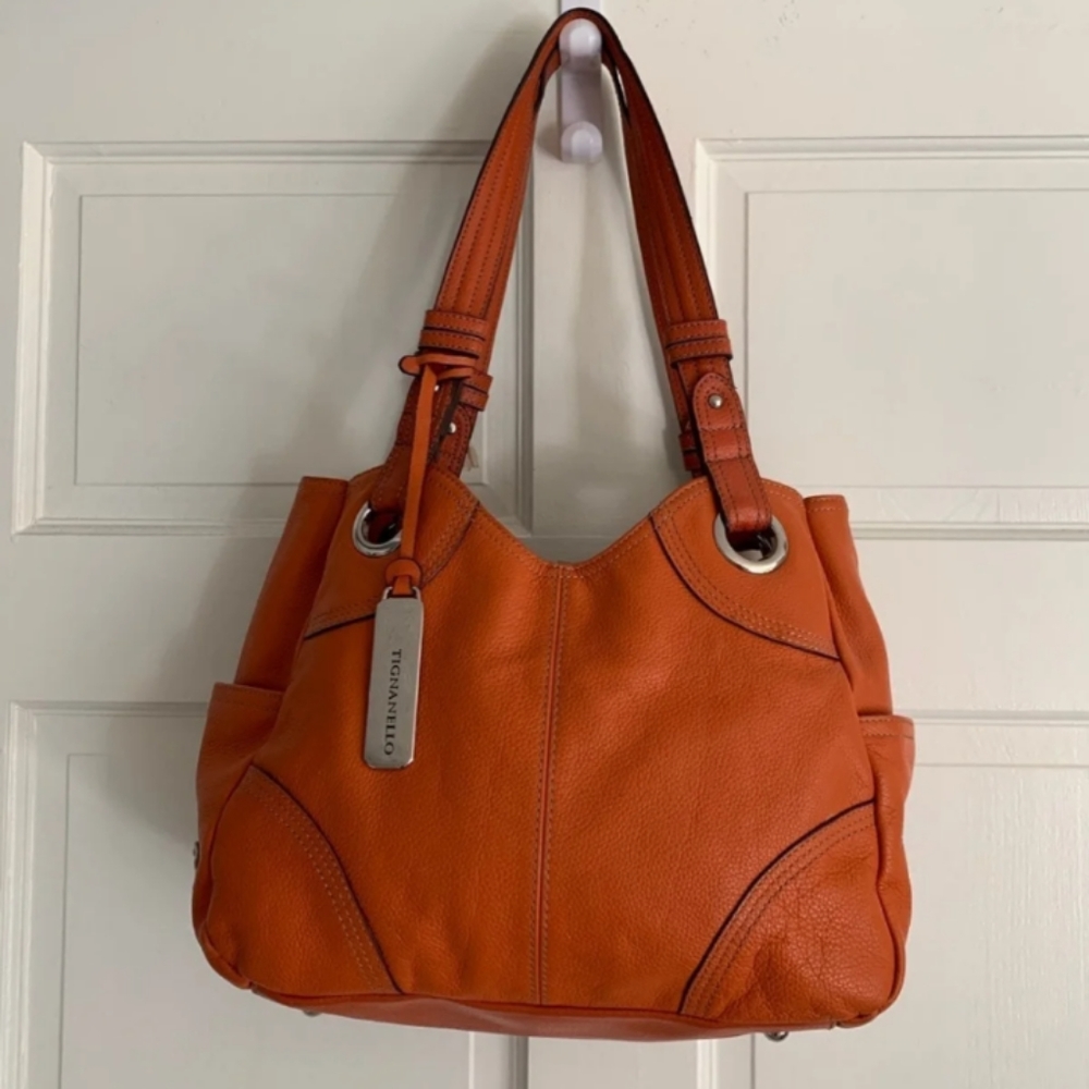TIGNANELLO Tote • Perfect! Orange Leather